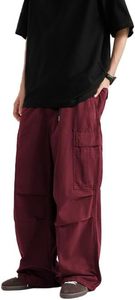Pantalones Cargo para Hombre, Cintura Elástica, Corte Holgado, Múltiples Bolsillos, Estilo Harem, Transpirables, Casuales, para Otoño - Product Image 4