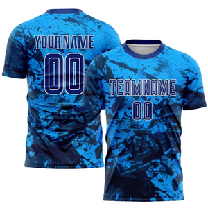 ชุดฟุตบอลแบบซับลิเมชั่นสั่งทำพิเศษสำหรับผู้ชาย ชุดเสื้อฟุตบอลส่วนตัว ระบายอากาศได้ดี แห้งเร็ว ชุดฝึกซ้อมฟุตบอล OEM สำหรับทีมกีฬา - Product Image 2