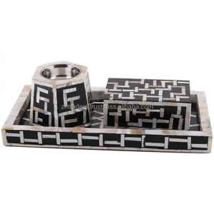 Golden Serenity madre de perla Mabkhara quemador hecho a mano de lujo Bakhoor titular para Ramadan Eid, elegante decoración de fragancia para el hogar - Product Image 5