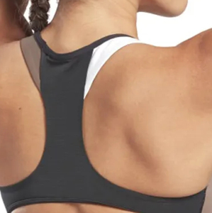 Sujetador deportivo con tiras RUNNING GIRL para mujer, sexy, con espalda abierta, de alto soporte para yoga, con copas extraíbles, reversible, sin costuras, con logo frontal. - Product Image 2