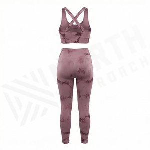 Conjuntos de Yoga para Mujer, Sublimación con Estampado Tie Dye, Ropa Deportiva Sexy de Secado Rápido, Transpirable, para Gimnasio y Entrenamiento - Product Image 2