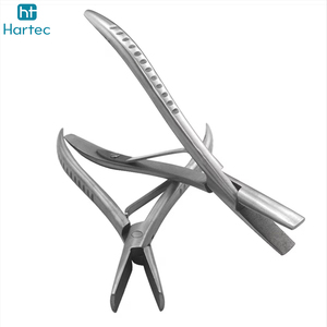 Pince à cheveux en acier inoxydable argenté à dents plates de 7 pouces avec rainures lisses, outils pour extensions de cheveux en kératine - Product Image 4