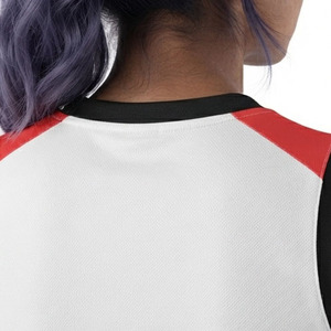 เสื้อวอลเลย์บอลผู้หญิง คอวี ผ้าโพลีเอสเตอร์ 100% แห้งเร็ว แบบไม่มีแขน - Product Image 5