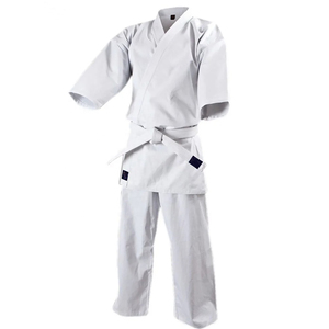 Uniforme de karaté blanc 100% coton, durable, coupe classique, unisexe, ensemble de vêtements d'arts martiaux pour adultes - Product Image 1