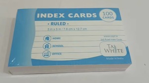 Cartes d'index personnalisables en papier lisse pour l'étude et les notes - Product Image 2