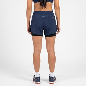 Shorts Deportivos para Mujer, Color Gris Jaspeado, Cintura Alta, Secado Rápido, Cintura Elástica con Cordón, Abertura Lateral, para Entrenamiento Informal - Product Image 4