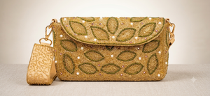 Stylish Designer Beaded Clutches for Women Handmade Pearl Work Bridal Wedding Party Evening Purse Ethnic Fashion Accessory - Product Image 4