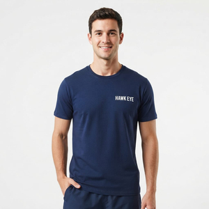 เสื้อยืดคอกลมแขนสั้นสำหรับผู้ชายเสื้อยืดผ้าคอตตอนสำหรับฤดูร้อน - Product Image 5