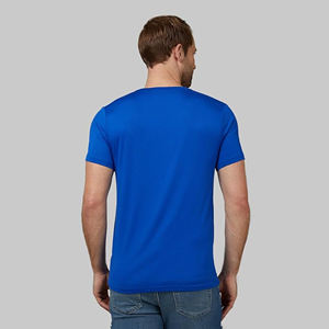 T-shirt personnalisé pour homme, bleu royal, manches courtes, col rond, décontracté, respirant, vêtements de sport, streetwear - Product Image 2