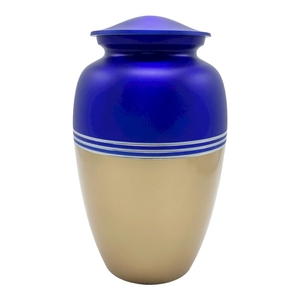 Classic Brushed Silver Metal Cremation <b>Casket</b> Solid Brass Plain Remembrance <b>Ash</b> Storage Urn Factory Direct - Product Image 2
