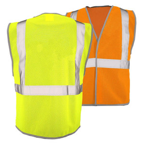 High Visibility Breathable Polyester Unisex Safety Vest for Construction Workwear Security <b>Worker</b> Vest <b>Jackets</b> - Product Image 4
