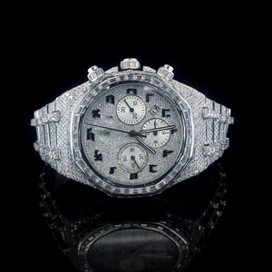 Montre de luxe élégante en quartz et moissanite, style hip-hop streetwear, excellente qualité, disponible en gros pour l'Inde - Product Image 2