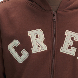 Nouveaux sweats à capuche zippés en jersey lavé pour hommes, couleur unie, manches longues, brodés, pour l'automne et l'hiver - Product Image 5