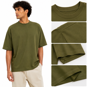 25 t-shirts amples et décontractés pour hommes, conçus pour un confort quotidien avec tissu résistant, manches amples et style tendance OEM - Product Image 6