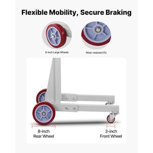 Chariot élévateur manuel multifonctionnel avec treuil, capacité 400 lb, hauteur de levage maximale 51,1 pouces, pour palettes et matériaux - Product Image 6