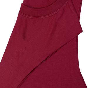 Men's Burgundy Sleeveless O-Neck Knitted Tank Top Casual Solid Color Workout Vest Plain Dyed Style <b>Singlet</b> Plus Size Muscle Body - Product Image 5