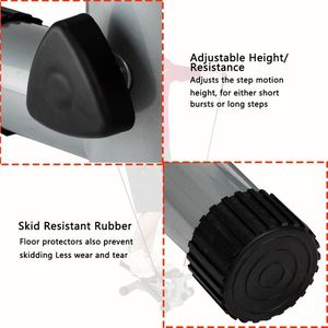 S025 Silver Aerobic Fitness Step Air Stair Climber <b>Stepper</b> Exercise <b>Machine</b> New Equipment - Product Image 5