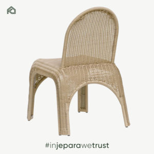 Silla de Comedor de Madera Tejida de Lujo con Tapicería de Lino, Diseño Minimalista para Restaurante, Hotel, Jardín y Exteriores - Miya - Product Image 2