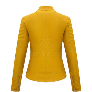 Breathable Leather <b>Jacket</b> Outdoor Use Leather <b>Jacket</b> Reasonable Price <b>Lightweight</b> <b>Women</b> Leather <b>Jacket</b> For Sale - Product Image 2