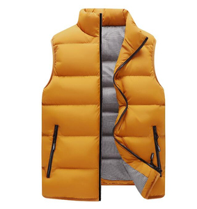 Gilet décontracté tendance pour homme en polyester respirant avec fermeture éclair pour le froid - Product Image 2