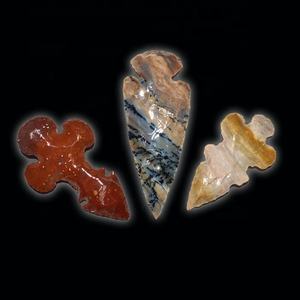 Colgantes de Punta de Flecha Electrochapados Antiguos Hechos a Mano con Ágata Natural Duradera de Gujarat - naturalagate.com - Product Image 5