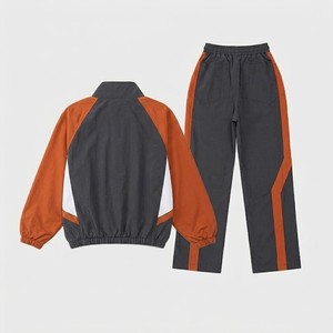 2026 New Arrival Mens <b>Retro</b> Sport Windbreaker <b>Tracksuit</b> Full Zip Jacket Jogger Set Lightweight Street Fitness Suit Custom OEM - Product Image 6