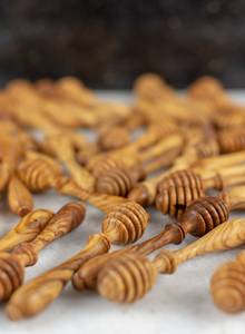 Palitos de madera para miel |   Cucharas para miel al por mayor |   Dosificador de miel |   Cuchara para miel |   Regalo para Invitados |   Palito de panal de abeja |   Hamdmade Hon - Product Image 1