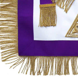 Tablier de Franc-Maçon de Luxe TANAZAINRA, Fabriqué Professionnellement, Résistant à l'Eau, Brodé, Sérigraphié, Tissu Personnalisable pour Loge - Product Image 2