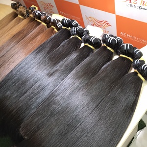 Trama de cabello Remy vietnamita crudo | Doble dibujado | Color personalizado disponible | Precio al por mayor de fábrica - Product Image 3