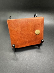 Portefeuille en cuir authentique sans couture, design minimaliste, fin et discret pour poche avant, porte-cartes, prix d'usine LSSW-0031 - Product Image 6