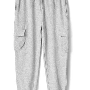 <b>Men's</b> Gray Cotton Sweatpants With Side Pockets Elastic Waist Casual Joggers Autumn Wear - Product Image 4