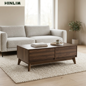 Modern Scandinavian <b>Coffee</b> <b>Table</b> Solid Wood <b>Legs</b> Rectangular Center <b>Table</b> <b>for</b> Modern Living Room and Office Decor - Product Image 3