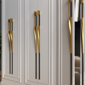 Perfil de Manija Minimalista para Armario, Tirador de Aluminio Montado en Superficie, Herraje Moderno para Muebles de Dormitorio y Armarios - Product Image 1