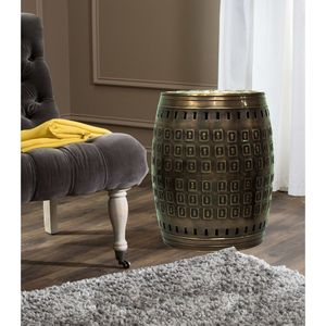 Mesa Auxiliar Metálica Hecha a Mano con Superficie Texturizada y Material de Alta Calidad para Muebles Decorativos - Product Image 1
