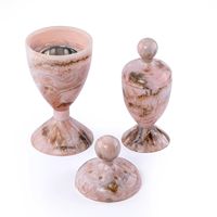 Ensemble brûleur à bakhoor en résine écologique fait main Curio Craft avec boîte de rangement assortie pour encens indien