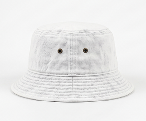Chapeau Bob Unisexe en Coton Denim Blanc Couleur Unie Style Décontracté Printemps-Été Taille Adulte 56-58CM - Product Image 1
