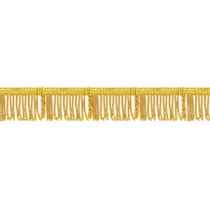 Frange en fil métallique doré, garniture décorative à pompons métalliques pour vêtements, frange de 4 cm de long avec gros bouillon pour uniformes de cérémonie - Product Image 1