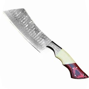 มีดครัวพรีเมียมใบคมกว้าง ด้ามไม้จับสบาย พร้อมปลอกหนังป้องกัน สำหรับการทำอาหาร - Product Image 2