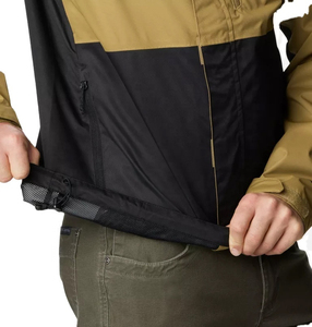 Mens Casual Fashion Custom <b>Black</b> Polyester <b>Runner</b> Jackets Men's Hooded Jackets Coats waterproof Windbreaker Jacket - Product Image 3
