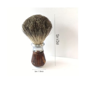 Pinceau à raser Maclura Premium en poils de blaireau mélangés 20 mm, manche en aluminium et résine, pour rasage humide, toilettage masculin, outil de barbier, vente en gros - Product Image 5