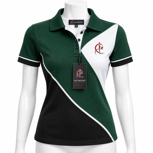 Custom Logo High Quality Polyester/Cotton Blend Breathable Casual <b>Ladies</b> Regular Fit Summer Appliques Golf for <b>Shirts</b> Wholesale - Product Image 1