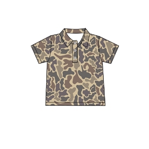 Camiseta Polo de Camuflaje para Bebés Niños, Uniforme Escolar de Algodón Tejido para Bebés y Niños Pequeños - Product Image 2