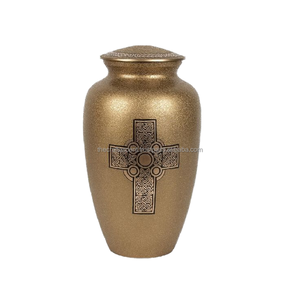 Urnes de crémation en aluminium en gros personnalisées de haute qualité pour les cendres humaines et les urnes de crémation en métal funéraires de souvenir pour le fournisseur - Product Image 1