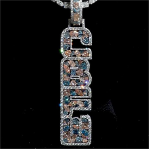 จี้รูปไม้กางเขน AMBER JEWELS Saint 8 ทอง 18K เพชรธรรมชาติ สำหรับทุกเพศทุกวัย รับรองโดย IGI ทรงเหลี่ยม Radiant Cut เครื่องประดับฮิปฮอป จากกัจราฏ์ - Product Image 2