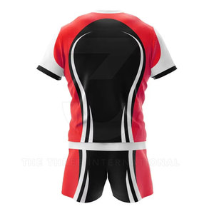 Uniforme de Rugby Transpirable con Impresión Personalizada Directo de Fábrica, Conjunto de Ropa Deportiva de Poliéster de Alta Calidad, Secado Rápido, MOQ Bajo - Product Image 2