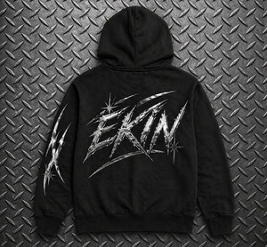 Sudadera con Capucha Extra Grande Estilo Vintage Personalizada, Unisex, 100% Algodón Terry, Diseño de Pinturas Digitales Otoñales, Lavado Ácido, Efecto Desgastado, Sudadera Gruesa - Product Image 2