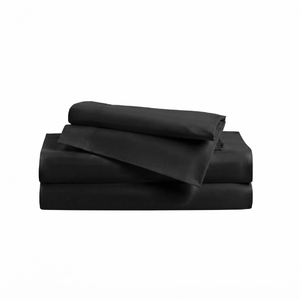 Juego de Sábanas y Fundas de Almohada de Algodón, Color Sólido, Transpirable, Premium, Lavable, para Todas las Temporadas, para Hogar y Hotel - Product Image 3