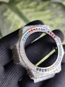 Street King GA2100 Custom Iced Out Watch Full Metal <b>Case</b> Bling Diamond Look Hip Hop Fashion Timepiece - Product Image 3