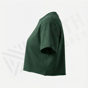 ออกแบบโลโก้เองได้ เสื้อยืดคอกลมเรียบง่าย ทรงเข้ารูป เซ็กซี่  สำหรับผู้หญิง  เสื้อครอป  ชุดออกกำลังกาย ระบายอากาศได้ดี สีตามสั่ง - Product Image 3