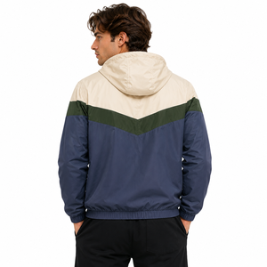 Factory Supply Men’s Nylon Shell <b>Jacket</b> Custom Branding <b>Lightweight</b> Rainwear Wind Resistant Wholesale Outdoor Street Fashion - Product Image 2